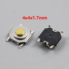 10Pcs/Lot Touch Tact Waterproof Switch Kit 4x4/5x5/4.5x4.5 SMT Micro Tactile Push Button Touch Switch 4 Pin LCD Monitor Repair ﻿