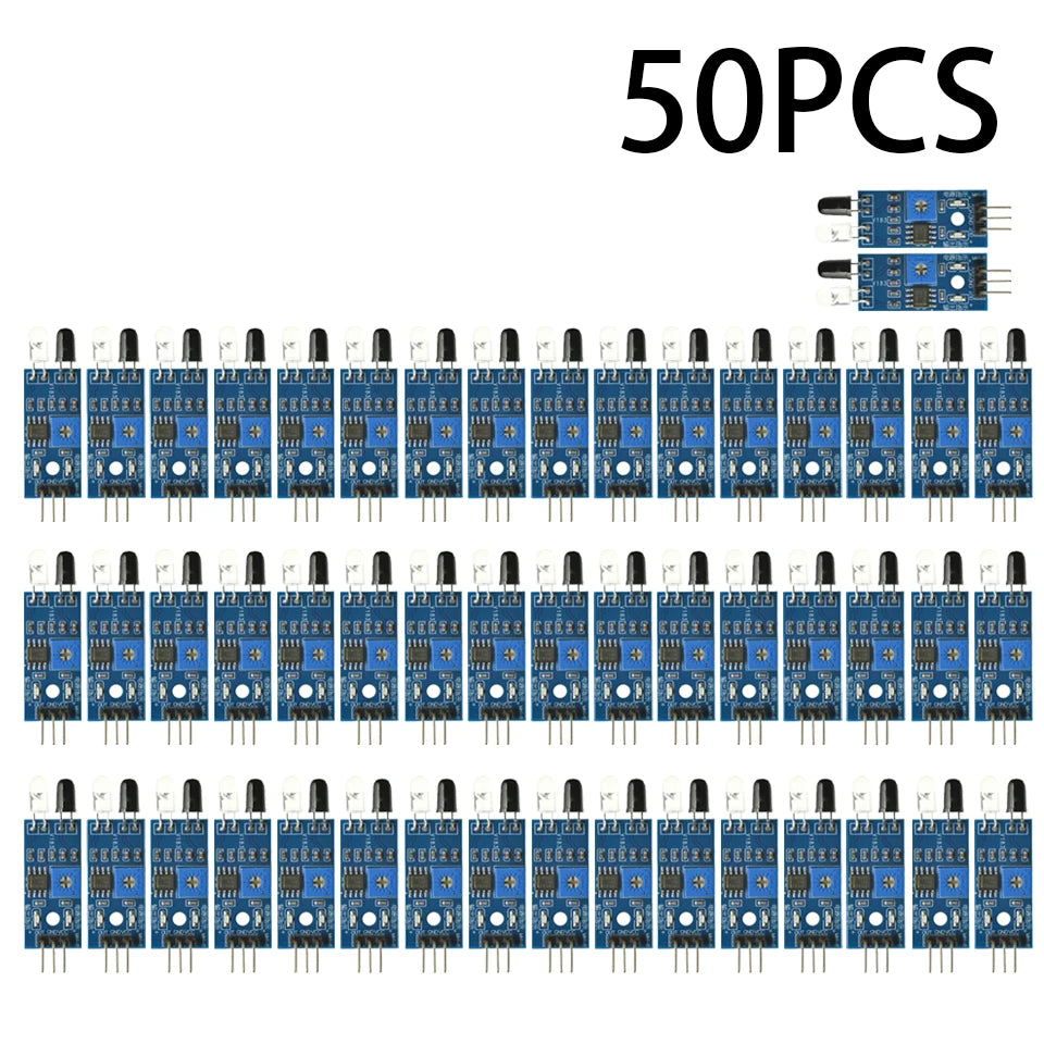 1-100pcs IR Infrared Obstacle Avoidance Sensor Module for Arduino Diy Smart Car Robot Reflective Photoelectric 3PIN