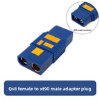 QS8 Female To XT90 Female Adapter Cable, 10AWG Anti-Spark Conversion Wire for RC Models