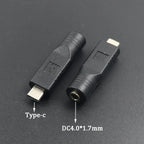 PD USB Adapter C Type C Male To 4.0*1.7 5.5*2.1 5.5*2.5 7.4*5.0 7.9*5.5mm Female Plug Converter DC Power Jack Connector