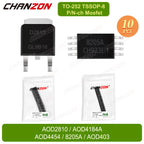 10PCS TO-252 TSSOP-8 AOD2810 AOD4184A AOD4454 8205A AOD403 N-channel P-channel SMD Mosfet Transistor Integrated Circuit BJT