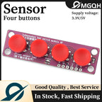 Touch four button switch module compatible with Arduino development board sensor Raspberry PI 51 MCU suite