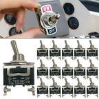 Rocker Switch Heavy-duty on/off Rocker Switch Waterproof Cap SPST Rocker Switch Suitable for Auto Marine Applications 2-pin SPST