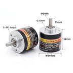 Rotary Absolute Encoder Magnetic Single Multiturn Angle Sensor CAN RS485 Power Off Memory High Precision Durable Versatile