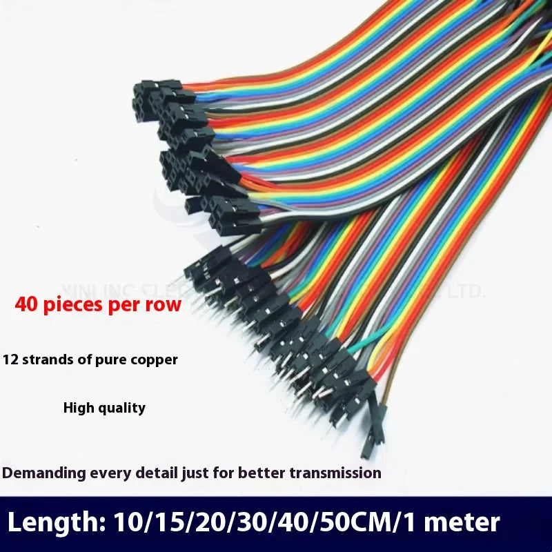 40PIN Cable Dupont Line 10cm 20cm 30cm Male to Male Female to Female Male to FeMale Jumper Dupont Wire Cable For PCB DIY KIT
