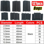 Heat Shrink Tubes Set Retractable Heat Pipe Electric Wire Sheath Thermoretractile Case Tube Line Bar Heat Shrink Tubing