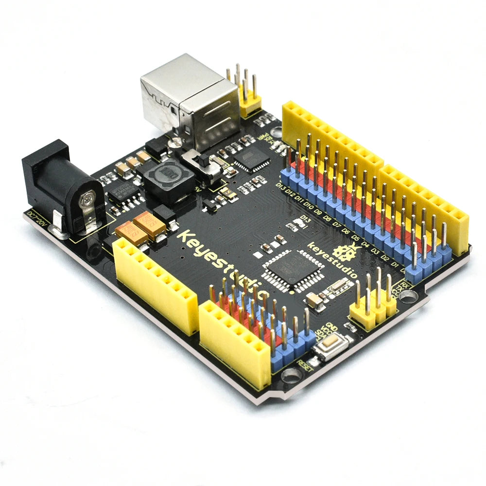 Keyestudio UNO With Pin Header Interface USB Cable Compatible With Arduino UNO R3 Board For Arduino Programing
