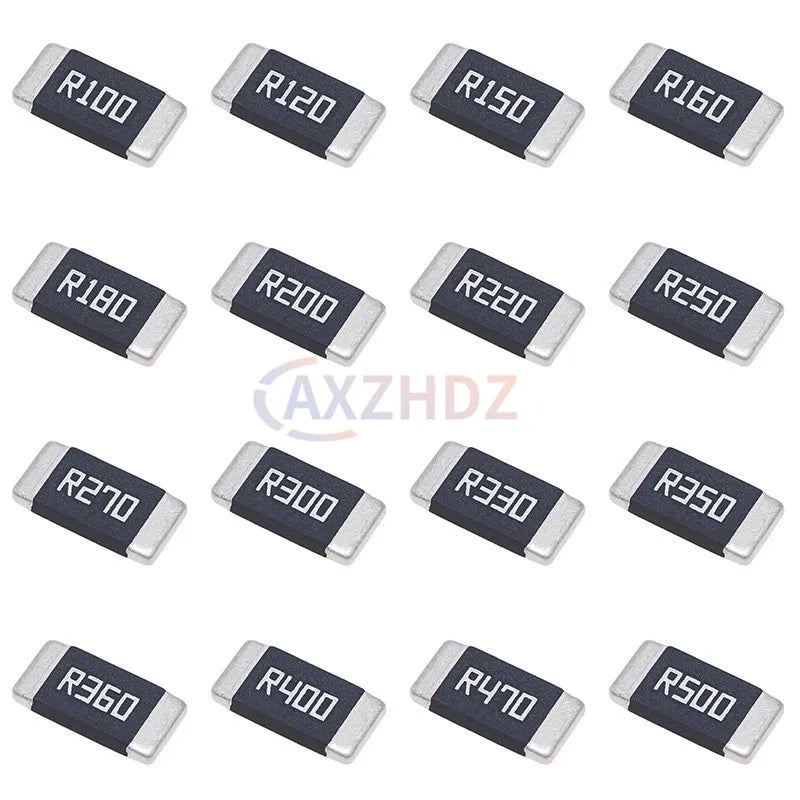 0603 0805 1206 SMD Resistor Sample Assorted Kit 2512 1W 2W 1% R001 R002 R005 R010 R015 R020 R025 R050 R100 10mR 0.1R 0.5R 1R Ohm
