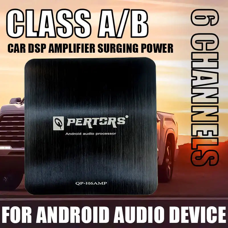 6 Channel Car Amplifier DSP Amplifier Car Audio System Dedicated Android Large Screen System, Amplified Woofer Lossless Upgrade