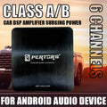 6 Channel Car Amplifier DSP Amplifier Car Audio System Dedicated Android Large Screen System, Amplified Woofer Lossless Upgrade