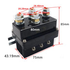 12V 500A Winch Remote Contactor 12000 Pounds Winch Control Solenoid Relay Twin Wireless Remote Recovery For Car Jeep Universal