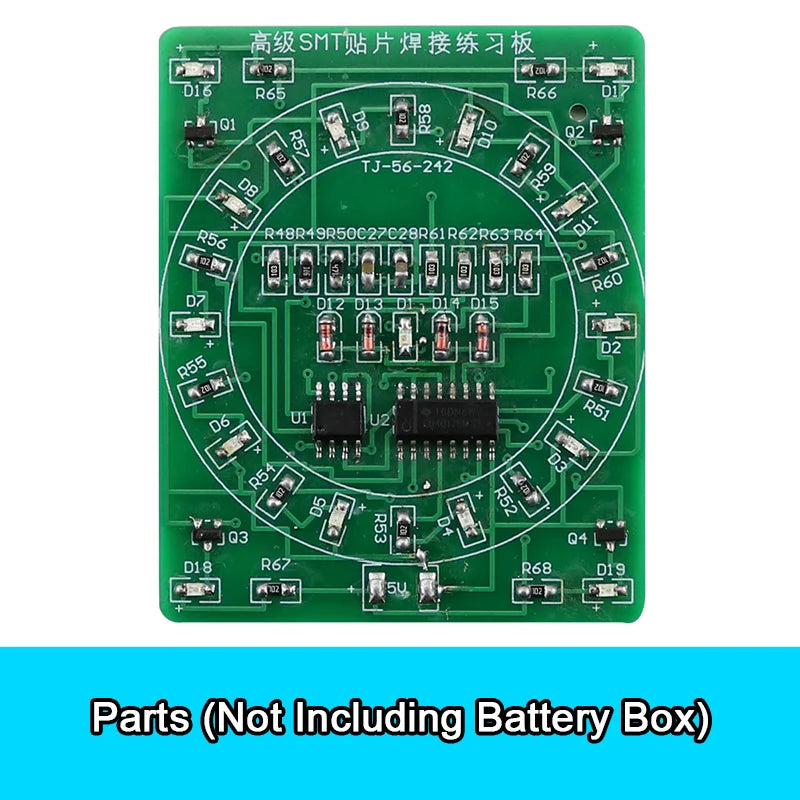 Soldering Practice Board SMD Circuit Board LED Electronic SMT Component DIY PCB Kit Project Tools Practice Soldering Skills