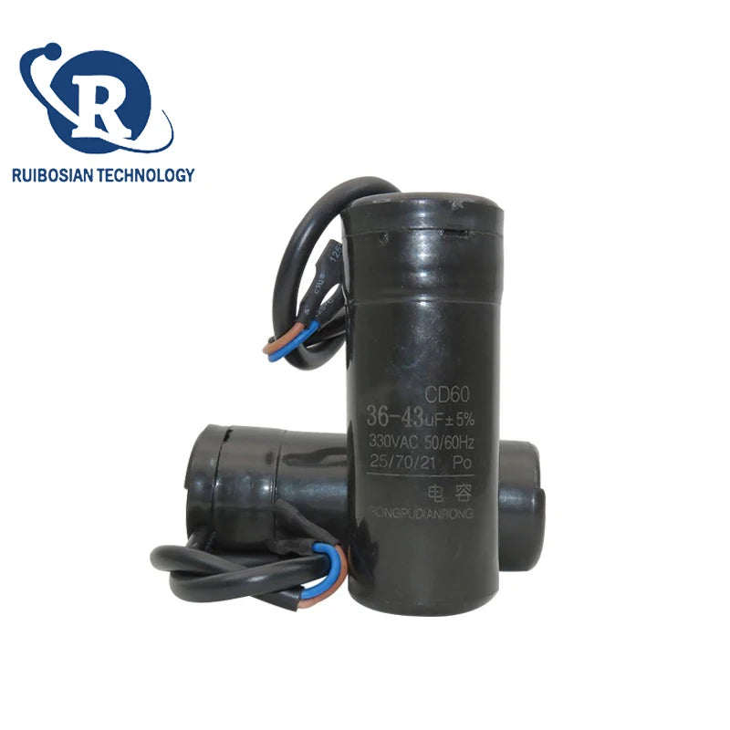 CD60 refrigerator freezer compressor starting capacitor 330V 47UF 64UF 75UF 80UF  53-64UF 72-88UF 108-130UF 145-175UF 161-193UF