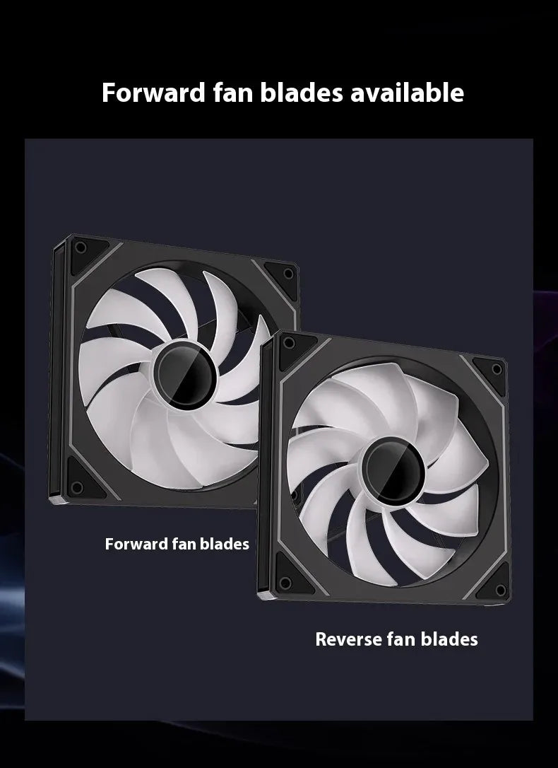 LDPCSJ 14cm ARGB PWM Quiet Computer Cooling Fan, LDPCSJ PRISM 4PRO PC Case Fan 61.5CFM High Airflow 650-1800RPM 12V 4 Pin Fan