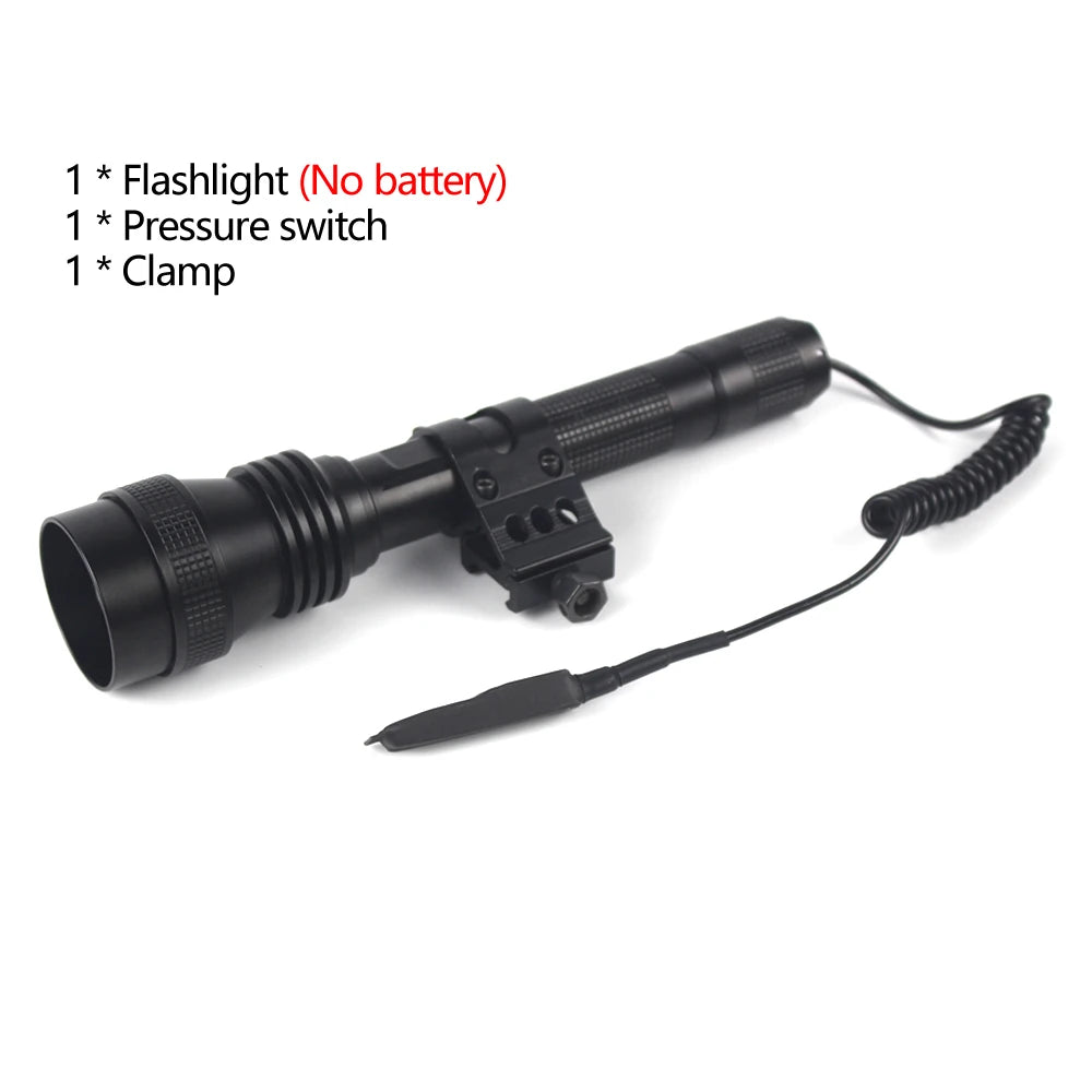 500Yards C14 Tactical Infrared Flashlight IR 850nm 940nm LED Zoomable 1 Modes Hunting Torch 18650 Night Vision infrared Device