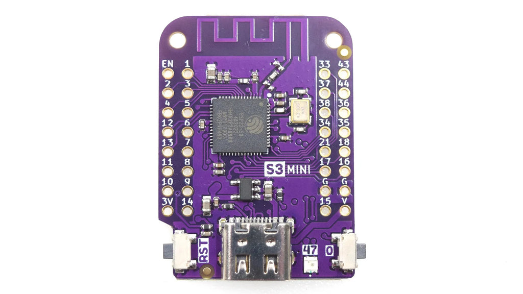 S3 Mini V1.0.0 - LOLIN WIFI Bluetooth IOT Board based ESP32-S3FH4R2 ESP32-S3 4MB FLASH 2MB PSRAM MicroPython Arduino Compatible