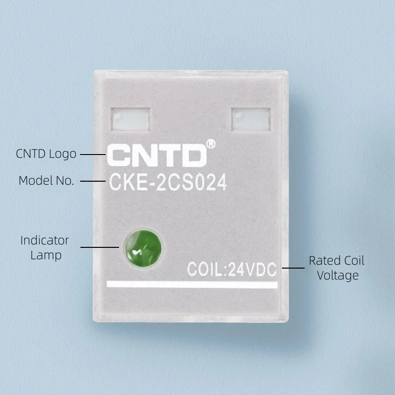 2Pcs CNTD CKE-2CS Miniature Relay 8-Pin DPDT 5A 250VAC 30VDC Plug-in Silver Alloy 14 Coil Voltages DC/AC CCC CE RoHS