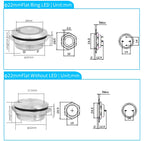 12mm 16mm 19mm 22mm Ultra-short Style Microtravel Stainless Steel Push Button Switch Led Lamp Self-reset/Momentary Normal Open