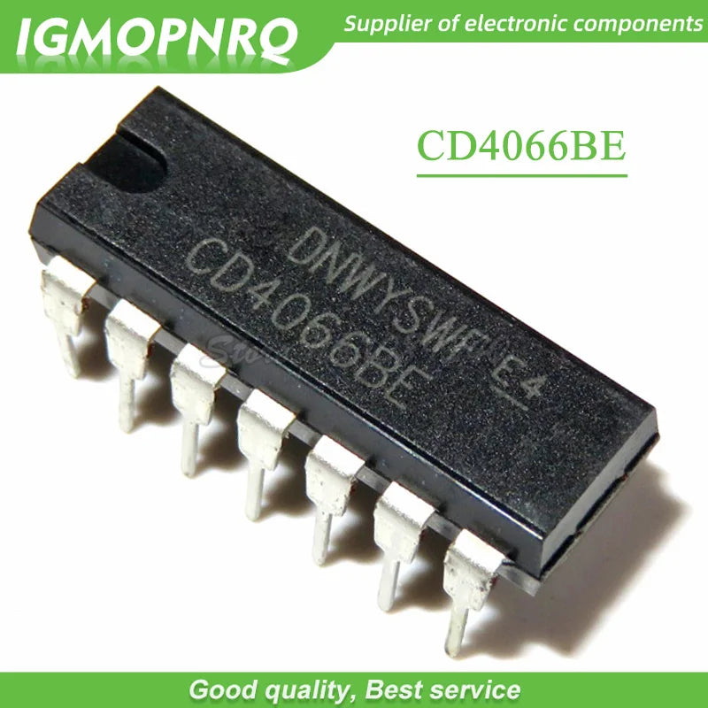 10pcs/lot CD4066 CD4066BE DIP-14 logic chip bi-directional switch New Original