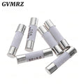 10PCS 6*25mm Ceramic Fuse 6*25 Ceramic insurance Tube 6X25MM 0.5A 1A 2A 3A 5A 6A 7A 8A 10A 15A 20A 25A 30A 250V RO57 Fuse BS1362
