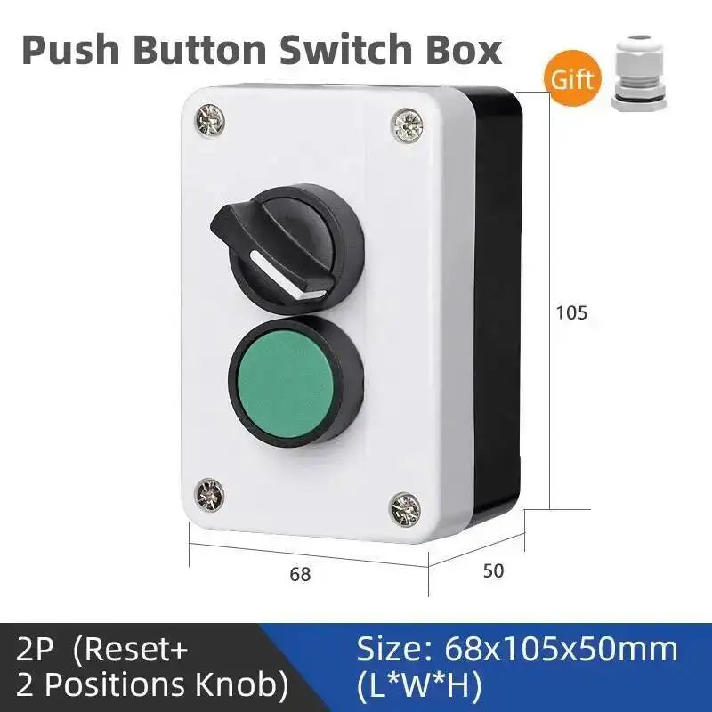 Push Button Box Switch Arrow Symbol Indicating Start Stop Recovery Reset Waterproof Emergency Stop Industrial Handheld Control