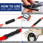 1.22M 2.5M 4:1 4 - 52mm Heat Shrink Tube With Glue Double Wall Adhesive Lined Wire Waterproof Marine Grade Heated Shrinking Wrap