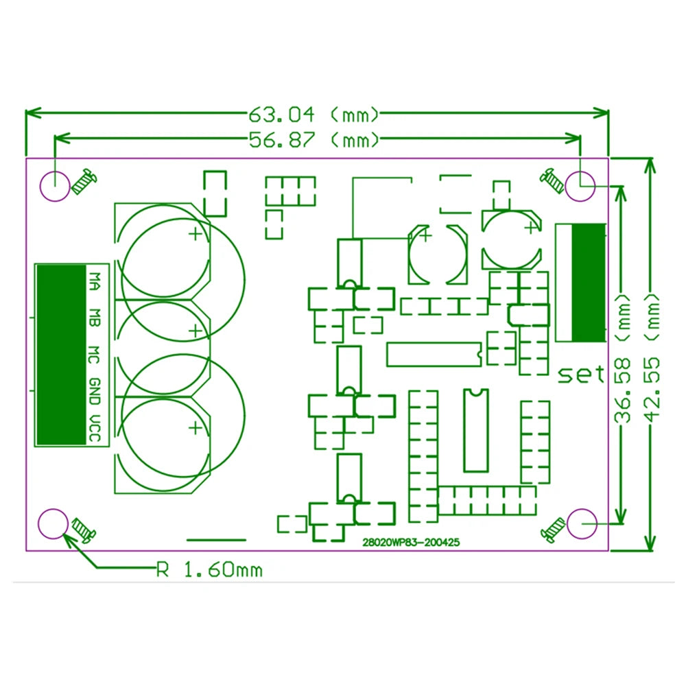 12-36V 15A 500W DC Motor Controller Module Hall Brushless BLDC Driver Board Motor Speed Regulator With Over-Current Protection
