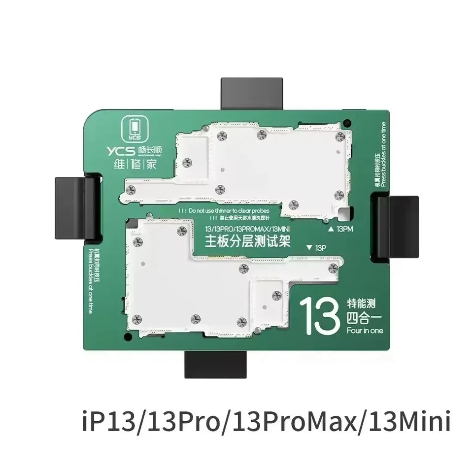 YCS  iSocket Motherboard Middle Layer Tester Platform For iPhone X-16 Pro Max Logic Board Lower Middle Frame Repair Tools ﻿