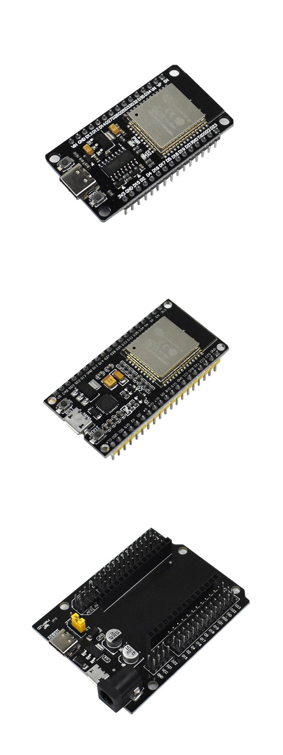 ESP32 Development Board WiFi and Bluetooth Ultra-Low Power Consumption Dual Core ESP-32 ESP-32S ESP 32 Similar ESP8266