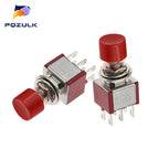 High Quality 6mm 3/6Pin 2 Position Mini Momentary Automatic return Push Button Switchl ON OFF 5A125V/2A250V Toggle Switch