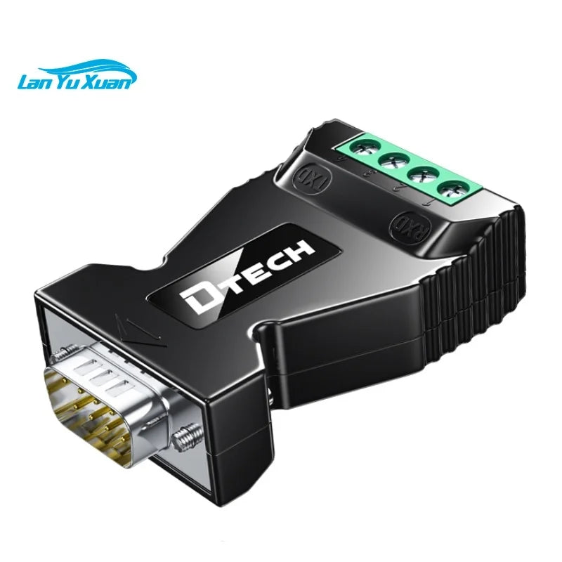 2PCS DTECH Plug And Play DB9 Male RS232 Serial To RS485 Converter DT-9001B