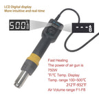 Anti-static Portable Heat Gun 750W Hot Air Gun Portable Digital Adjustable Temperature Heat Air Desoldering Gun For Phone Repair