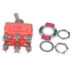 Toggle Switch SPST DPDT 250V 15A 2 3 Position Latching ON-OFF ON-ON ON-OFF-ON E-1322 1021 1122 1121 1221 1321 Cap Waterproof