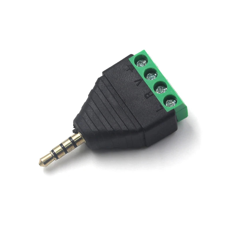1-10PCS 3.5mm 2.5mm 2/3/4 Pole Male Plug / Female Socket To Screw Terminal Connector Mono/Stereo 1/8 Inch Headphone Audio Jack