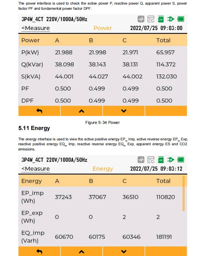 MQ41 Power Quality Analyzer Large Current Rogowski Coil Power Meter Energy Consumption Power Harmonic Waveform Recording