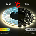 FCOB SPI DIM IC LED Light Strip Addressable 360LEDs 10mm 24V 60W High Density Flexible FOB COB Led Lights RA90 3000K 4000K 6000K