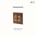 Avoir Retro Black Walnut Panel Toggle Switches USB Type C FR EU Socket Outlet Brass Lever Wall Light Switches Cat6 Rj45 For Home