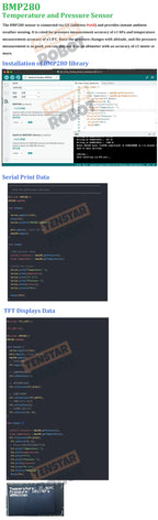 TENSTAR TS-ESP32-S3 Development Board With 1.14 Inch TFT Display With BMP280 and QMI8658C Sensor Learn to Program ESP32 S3