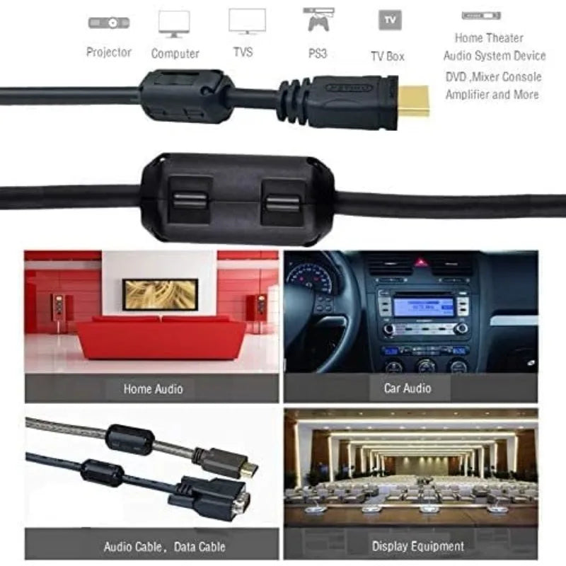 1/20PCS Noise Filter Magnetic Clips Anti-Interference High-Frequency Ferrite Core Choke Clip for Speakers Video Radio Cable Wire