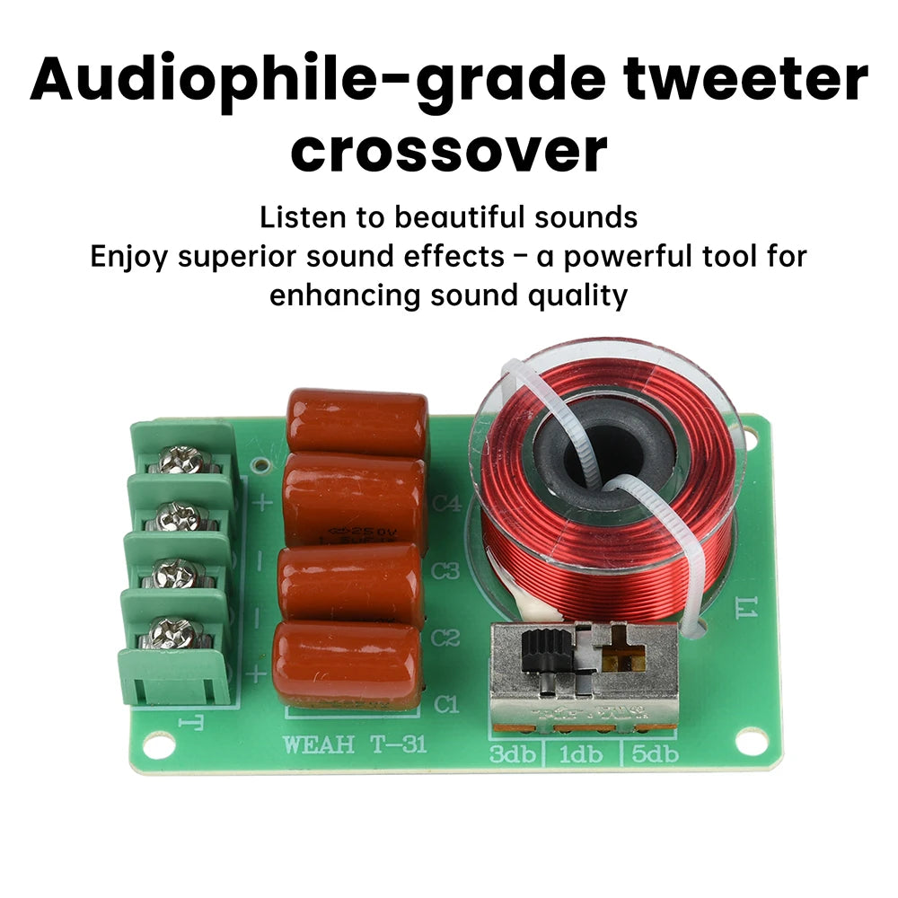100W 3Way Hifi Tweeter Frequency Divider Treble Audio Crossover Filter Circuit Board Home Theate Car DIY Speakers Filters