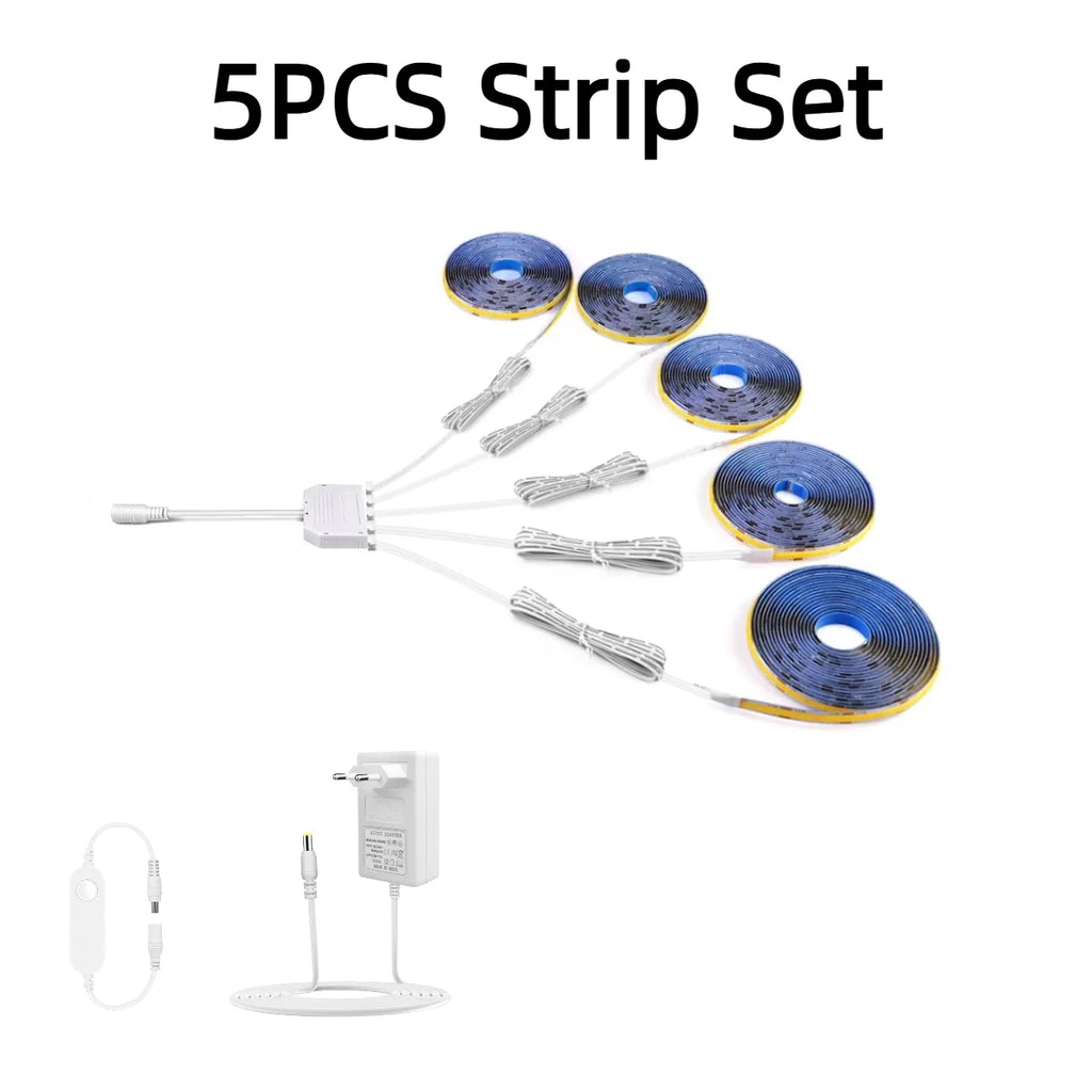 TUYA Smart COB LED Group Lighting Set 1-6PCS Work With Alexa Echo Plus Google Assistant APP Voice Control For Cabinet Showcase