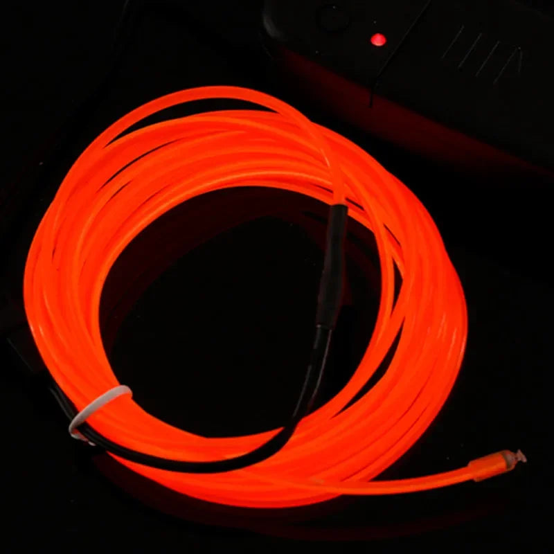 1M/2M/3M/4M/5M Flexible Neon Light EL Wire Led Neon Dance Party Atmosphere Decor Lamp RopeTube Waterproof Multicolor Led Strip