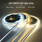 12V 24V LED Strip SMD 2835 Flexible LED Tape 5M 120 240 480Leds/m Waterproof Ribbon Diode Room Decor Warm Natural Cool White