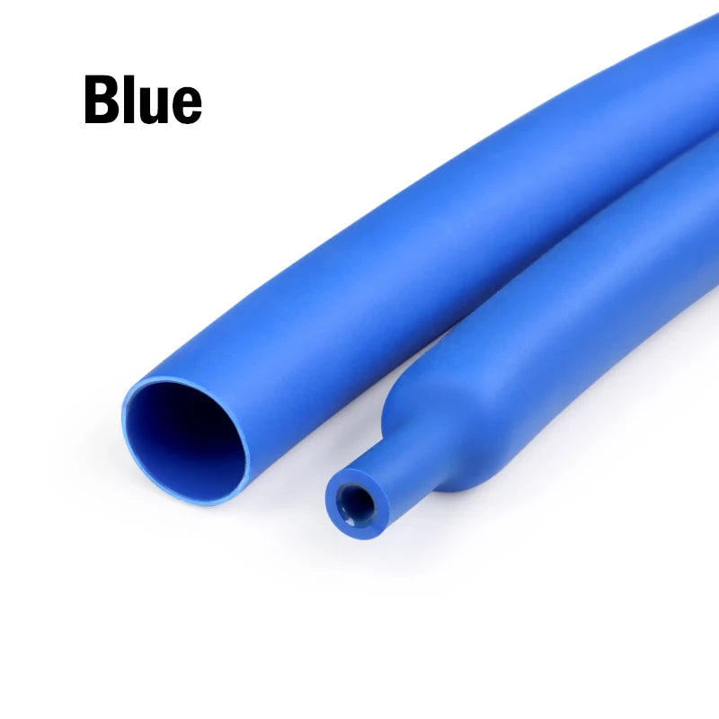 1/2/5M 4:1 Shrinking Ratio With Glue Heat Shrink Tube 4 ~ 52mm Polyolefin Adhesive Wire Cable Sleeving Dual Wall Thicken Tubing