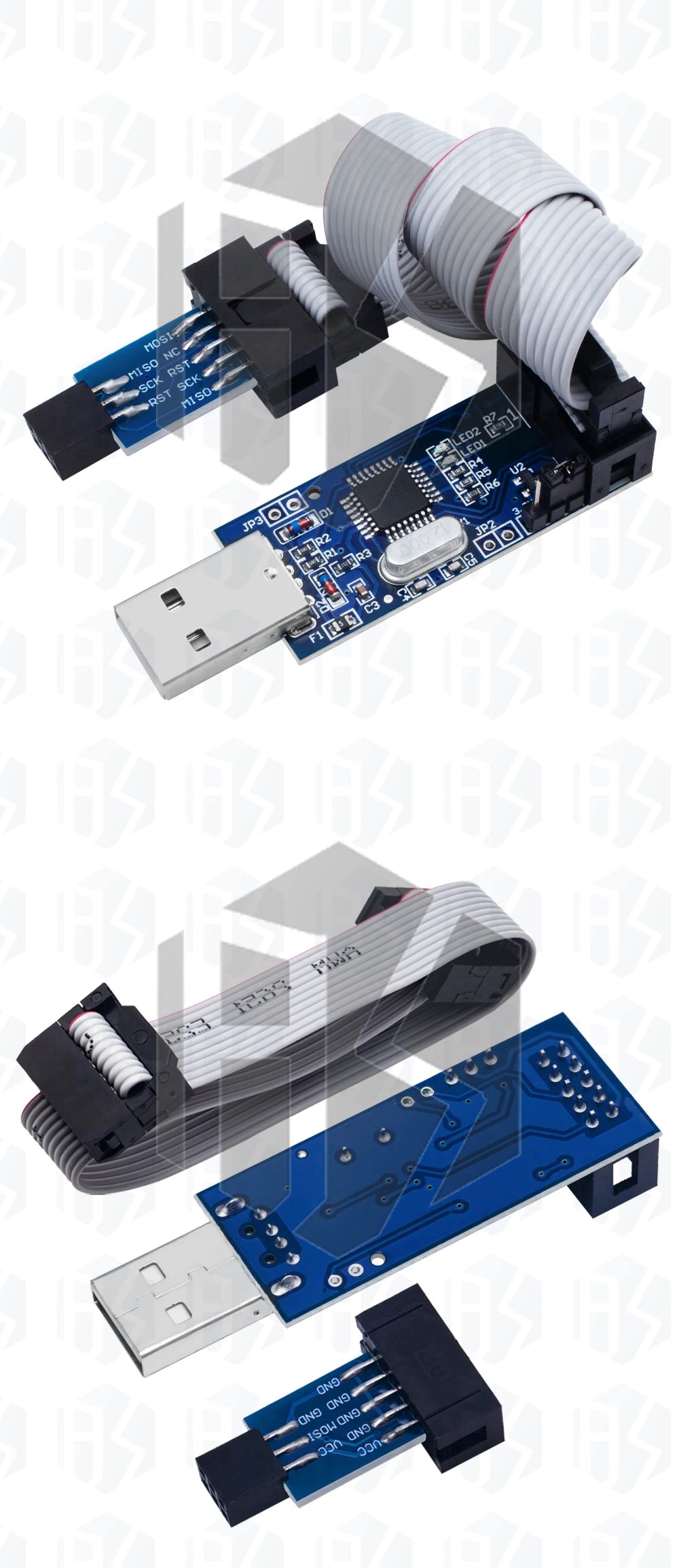 1PCS /5pcs  USBASP USBISP AVR Programmer USB ISP USB ASP ATMEGA8 ATMEGA128 Support Win7 64 with stk500