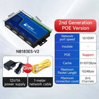 RS485 RS232 to Ethernet 8 Ways Serial Server NB183-V2 Series TCP UDP MQTT HTTP Modbus Gateway TCP- RTU POE
