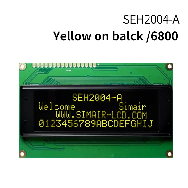 WINSTAR 2004 Character OLED Display WS0010 LCD Module 20x4 Serial Port SPI Black 5V