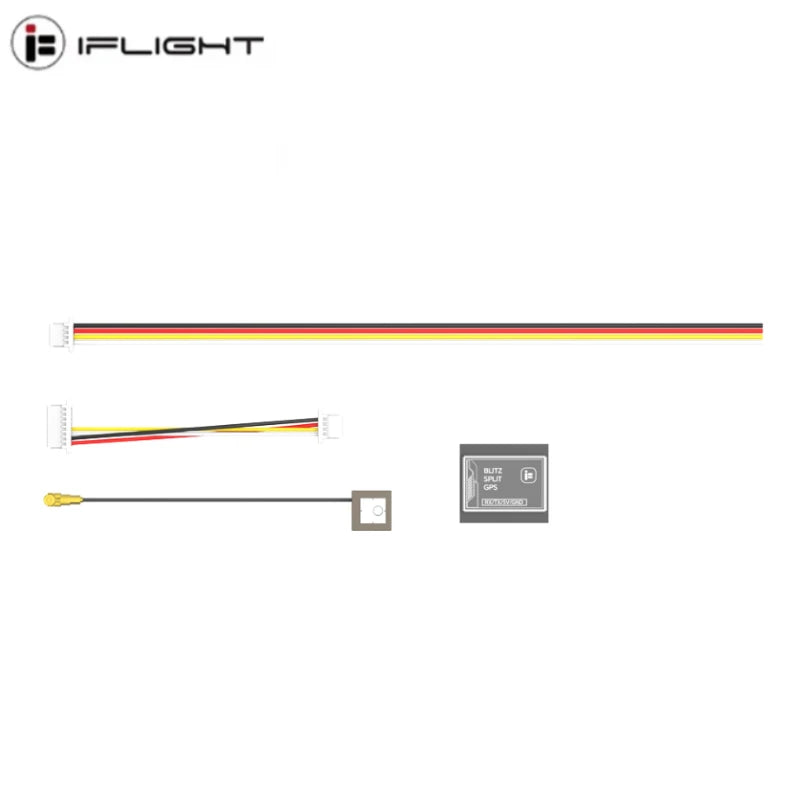 iFlight BLITZ SPLIT GPS Defender25, UBLOX M10, 10Hz, Onboard LNA, 3.3-5.5V, Split Antenna, Built-in Flash for FPV RC Racing