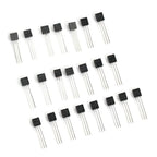 Transistor Assortment Kit TO92 PNP/NPN A1015 BC327 BC337 C1815 S8850 2N2222 2N2907 2N3904 2N3906 for Electronics DIY Repair
