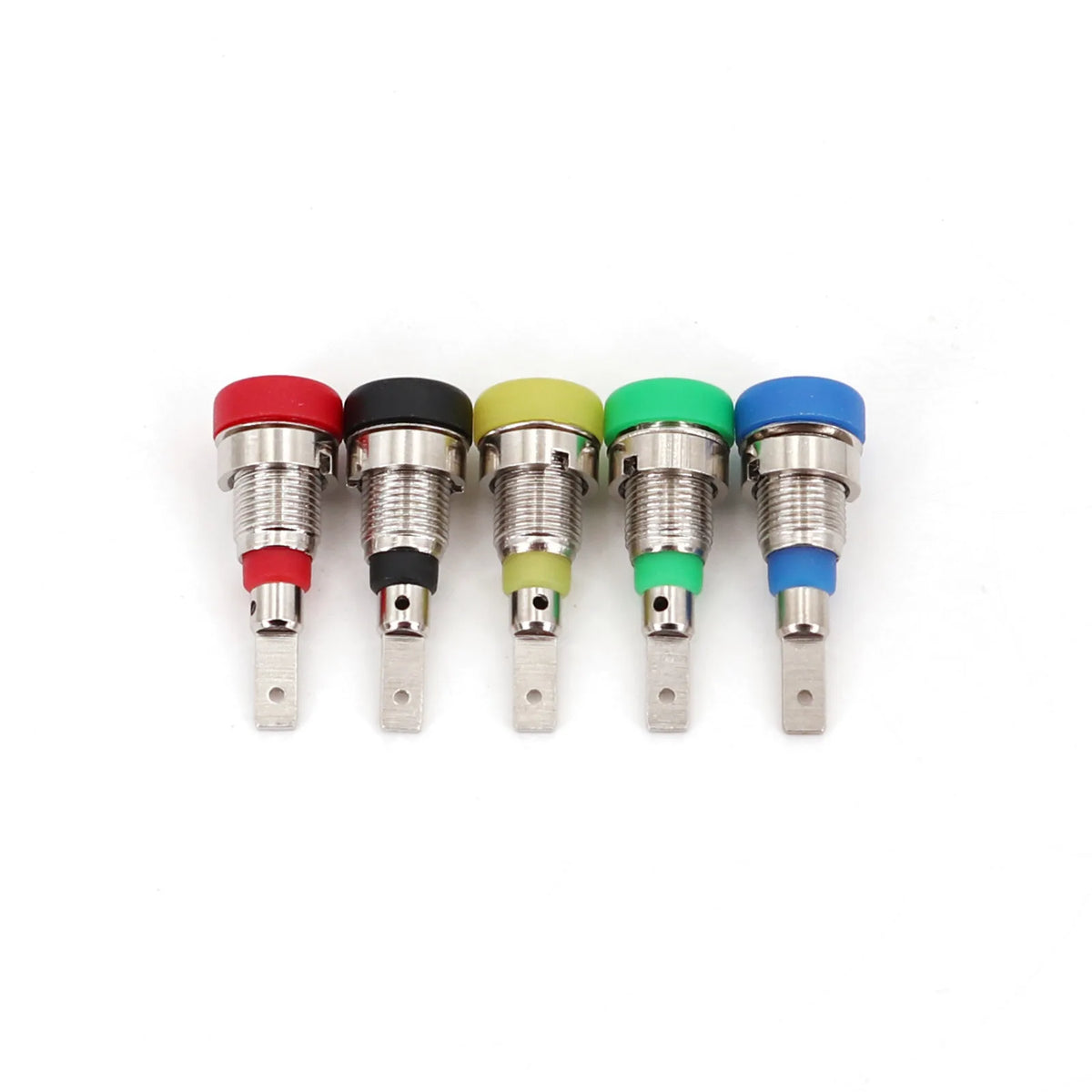 10Pcs Brass 2mm Small Size Banana Female Jack Panel Mount Test Socket Connector